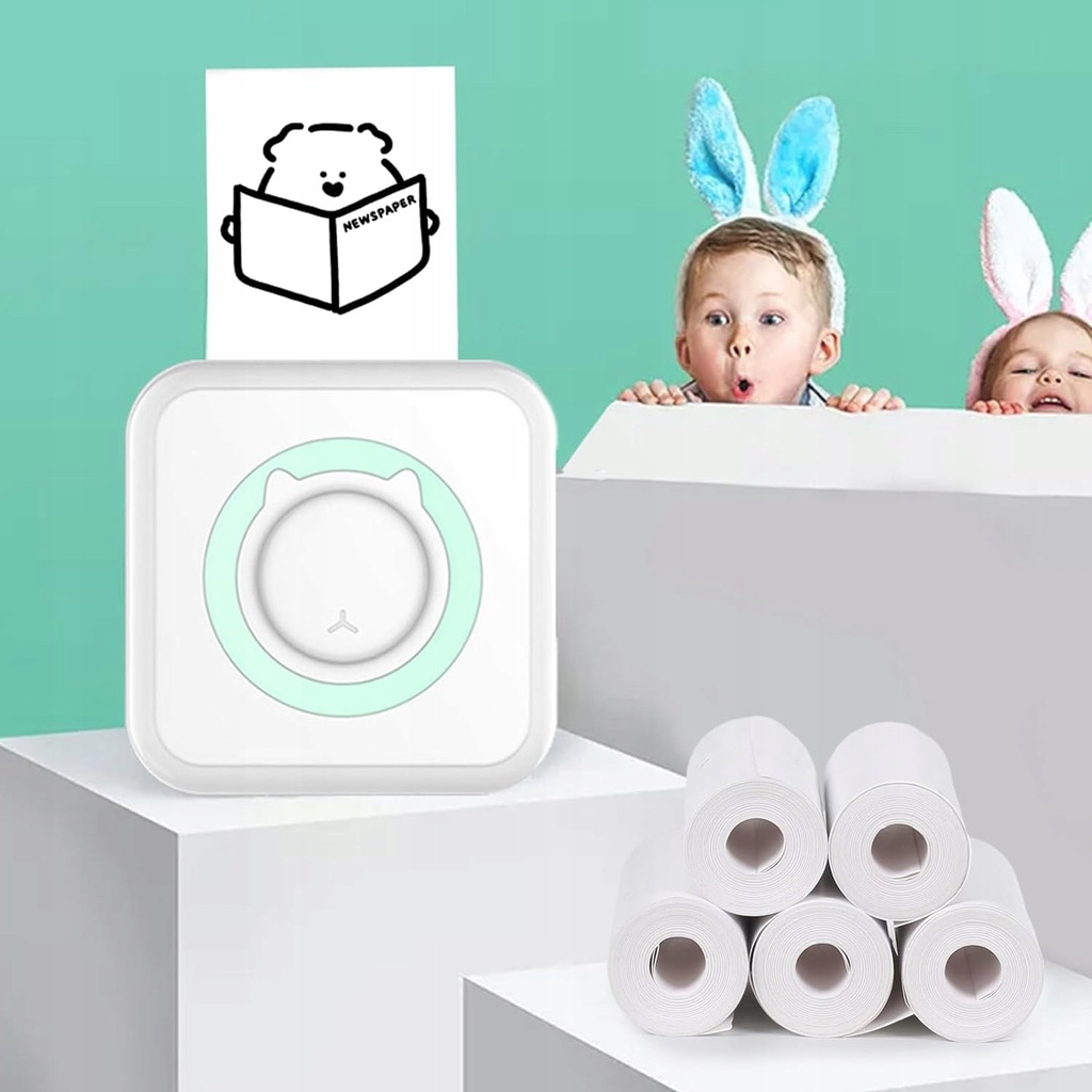 10x PAPIER TERMICZNY TERMOCZUŁY SAMOPRZYLEPNY WKŁADY DO DRUKARKI DRUKUŚ Producent Lewer